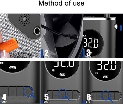 Mibee Compressor de ar portátil - Imagem 7